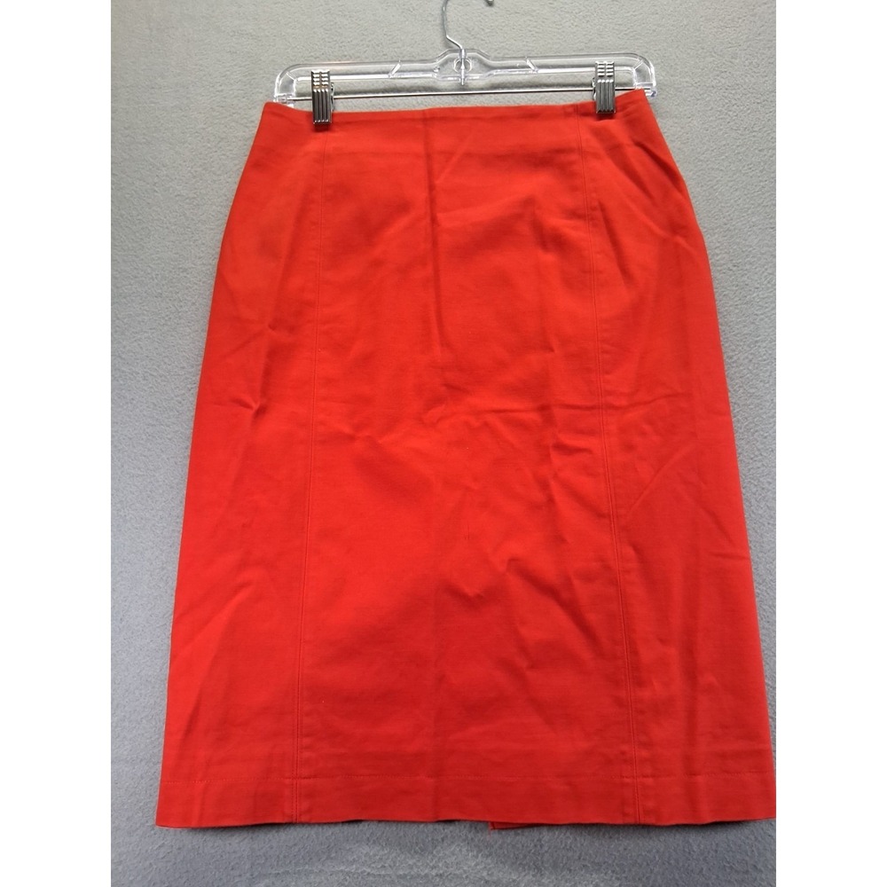 Kate Spade Saturday Red High Rise Pencil Straight Skirt Business Casual Size 4